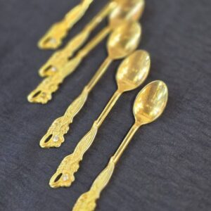 قاشق چای خوری طلا کوب